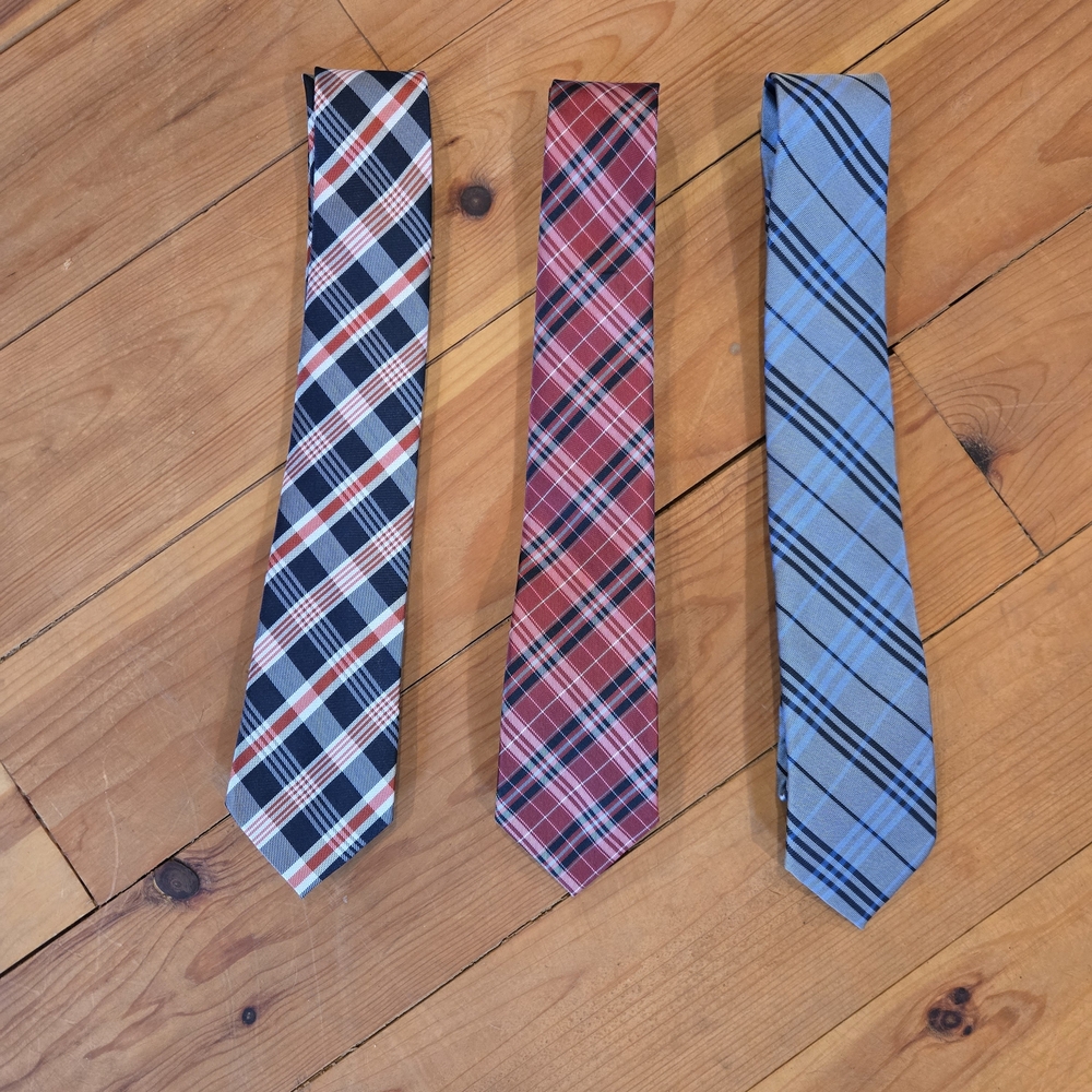 Stylish Plaid Ties Set for Men